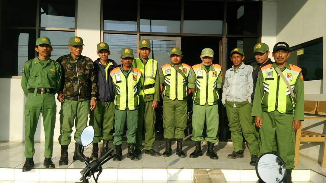 Siskamswakarsa Satuan Linmas Desa Panundaan